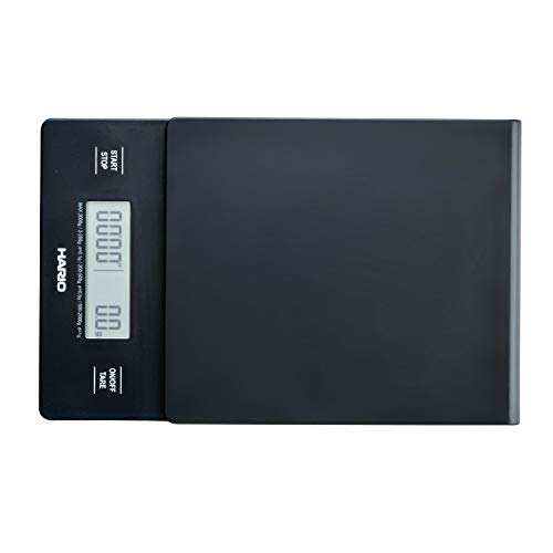 Hario V60 Drip Coffee Scale and Timer Pour-Over Scale Black (New Model)