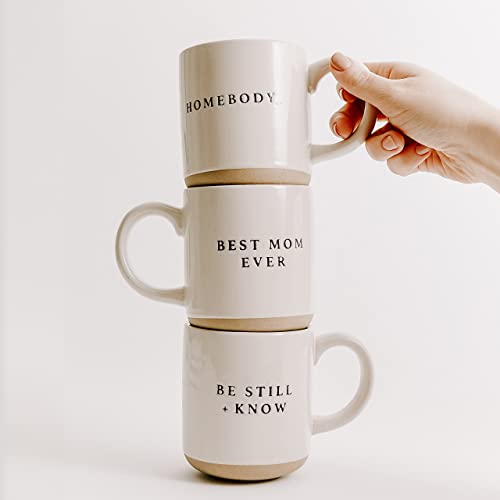 Sweet Water Decor Stoneware Coffee Mugs | Novelty Coffee Mugs | Microwave & Dishwasher Safe | 14oz Coffee Cup | Religious Gift (Blessed)