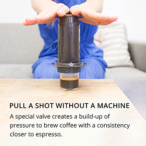 Fellow Prismo Attachment for AeroPress Coffee Maker - Enhance Your Manual Coffee Maker to Brew Espresso-Style and No-Drip Immersion Coffees, Reusable Metal Filter