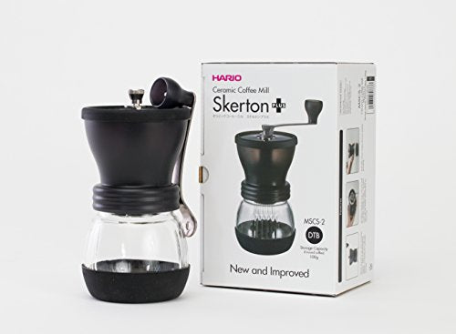 Hario Ceramic Coffee Mill - 'Skerton Plus' Manual Coffee Grinder 100g Coffee Capacity
