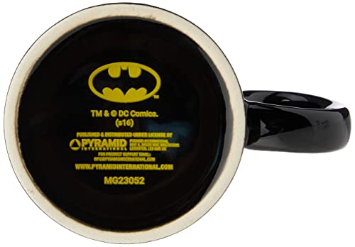 DC Comics 273965X Batman Boxed Mug Batman Logo, Black