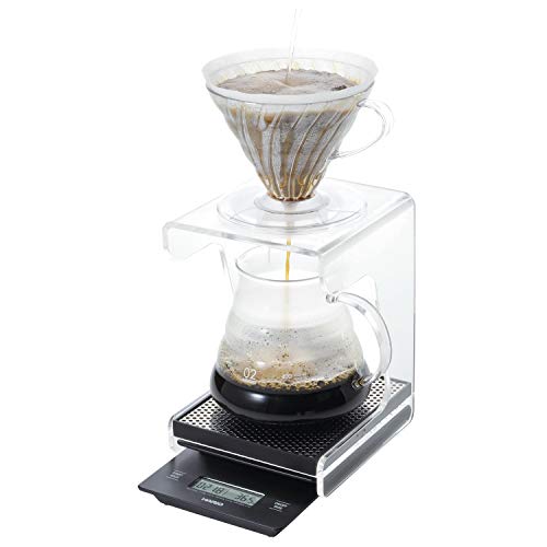 Hario V60 Drip Coffee Scale and Timer Pour-Over Scale Black (New Model)