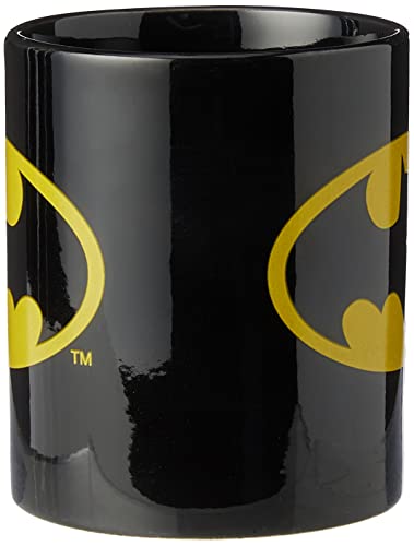 DC Comics 273965X Batman Boxed Mug Batman Logo, Black