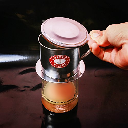 Vietnamese Coffee Filter Press. Screw Down Insert. Dripper Mechanism. Made in Vietnam. Sizes S-XL in 1 or 2 Pack (1, Medium (8 oz))