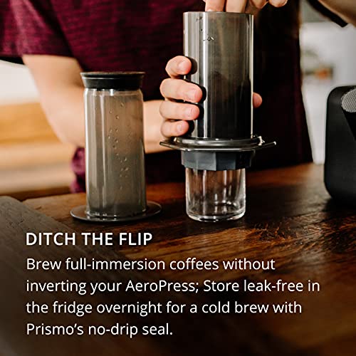 Fellow Prismo Attachment for AeroPress Coffee Maker - Enhance Your Manual Coffee Maker to Brew Espresso-Style and No-Drip Immersion Coffees, Reusable Metal Filter