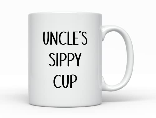 Uncle's Sippy Cup Coffee Mug, Funny Keepsake for my Favorite Uncle, Christmas Birthday Cup