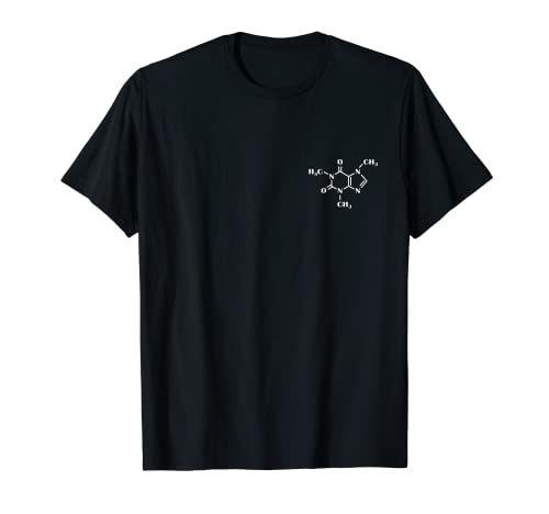 Caffeine Molecule Pocket Design - Coffee Lover and Barista T-Shirt