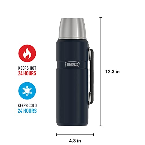 THERMOS Stainless King Vacuum-Insulated Beverage Bottle, 40 Ounce, Mid –  Mochalino