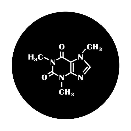 Caffeine Molecule - Coffee Lover Barista - Chemistry PopSockets PopGrip: Swappable Grip for Phones & Tablets