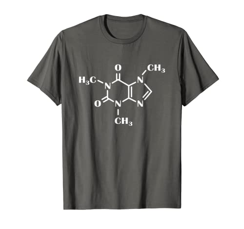 Caffeine Molecule for Barista, Chemistry Teacher, Scientist T-Shirt