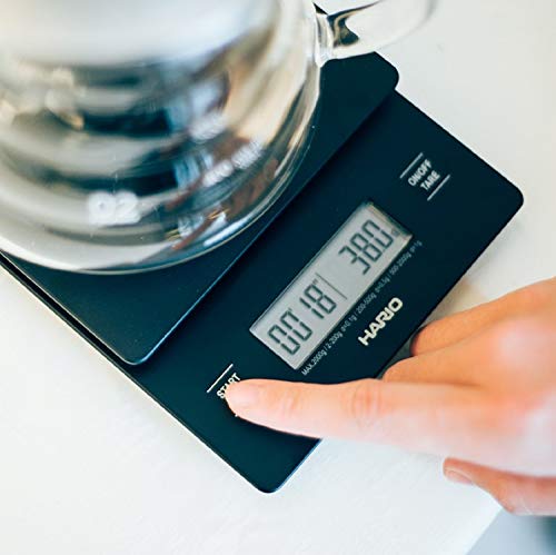 Hario V60 Drip Coffee Scale and Timer Pour-Over Scale Black (New Model –  Mochalino