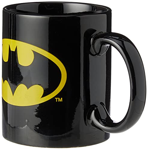 DC Comics 273965X Batman Boxed Mug Batman Logo, Black