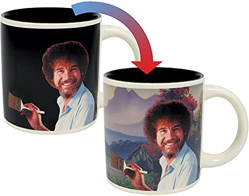 The Unemployed Philosophers Guild Bob Ross Self-Painting Mug - in A Fun Gift Box