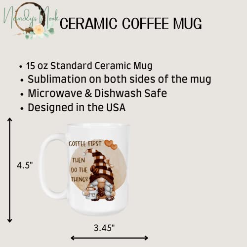 Cute Gnome Coffee Mug. I Don't Give Eeffoc Until Coffee M792