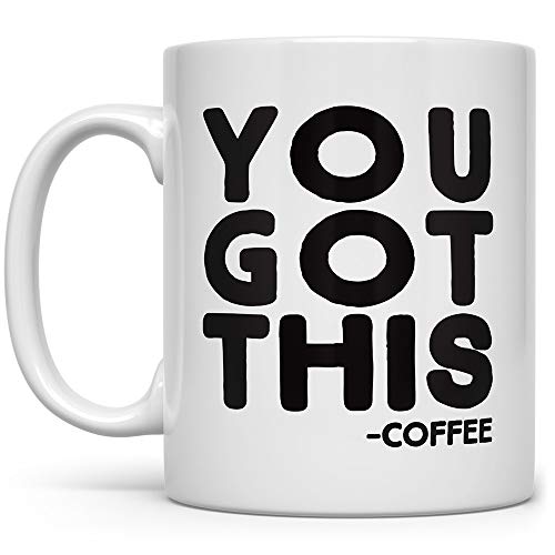 You Got This Funny Coffee Mug, Gift for Coworker Friend Boss, Motivational Inspirational Fun Cup (11oz)