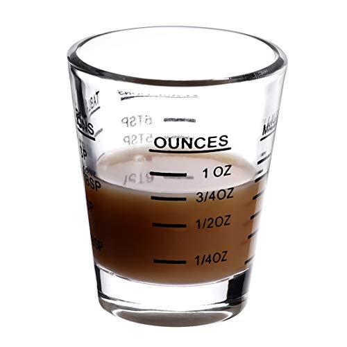 Shot Glasses Measuring cup Espresso Shot Glass Liquid Heavy Glass Wine –  Mochalino