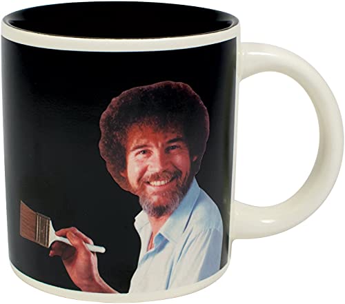 The Unemployed Philosophers Guild Bob Ross Self-Painting Mug - in A Fun Gift Box