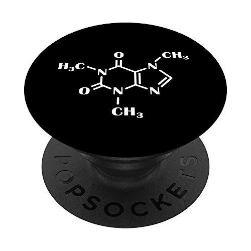 Caffeine Molecule - Coffee Lover Barista - Chemistry PopSockets PopGrip: Swappable Grip for Phones & Tablets