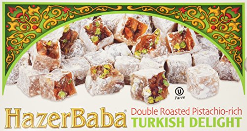 Hazer Baba Turkish Delight Double Roasted Pistachio-rich 350 g (12.25 oz) by Hazer Baba Turkish Delight